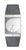 Orologio unisex con cassa argentata, quadrante bianco e cinturino in pelle grigia, di JACOB JENSEN