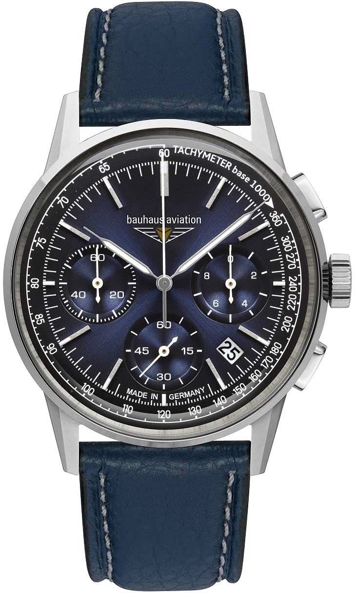 Orologio da uomo Bauhaus Aviation 2376-3 • Made in Germany • Blu