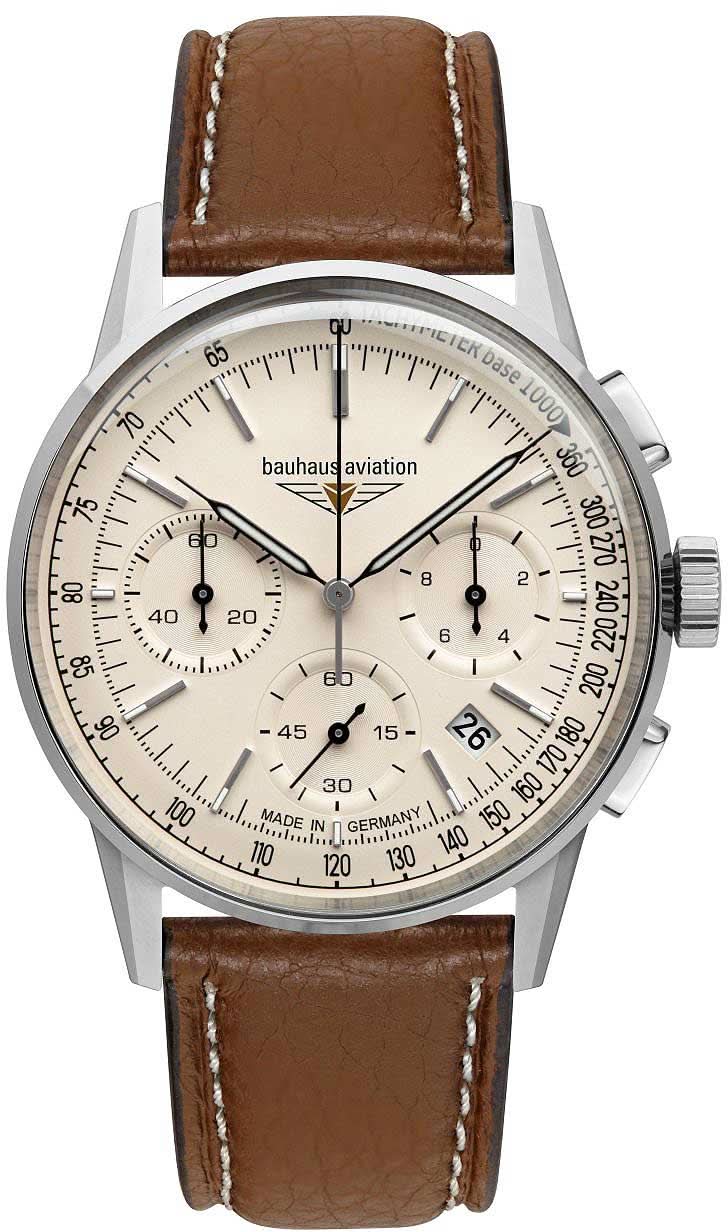 "Orologio da uomo Bauhaus Aviation 2376-5 • Design minimalista • Made in Germany"