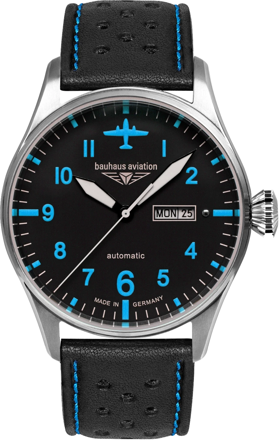 Orologio da uomo Bauhaus Aviation Tornado 2766-3 • Made in Germany • Automatico