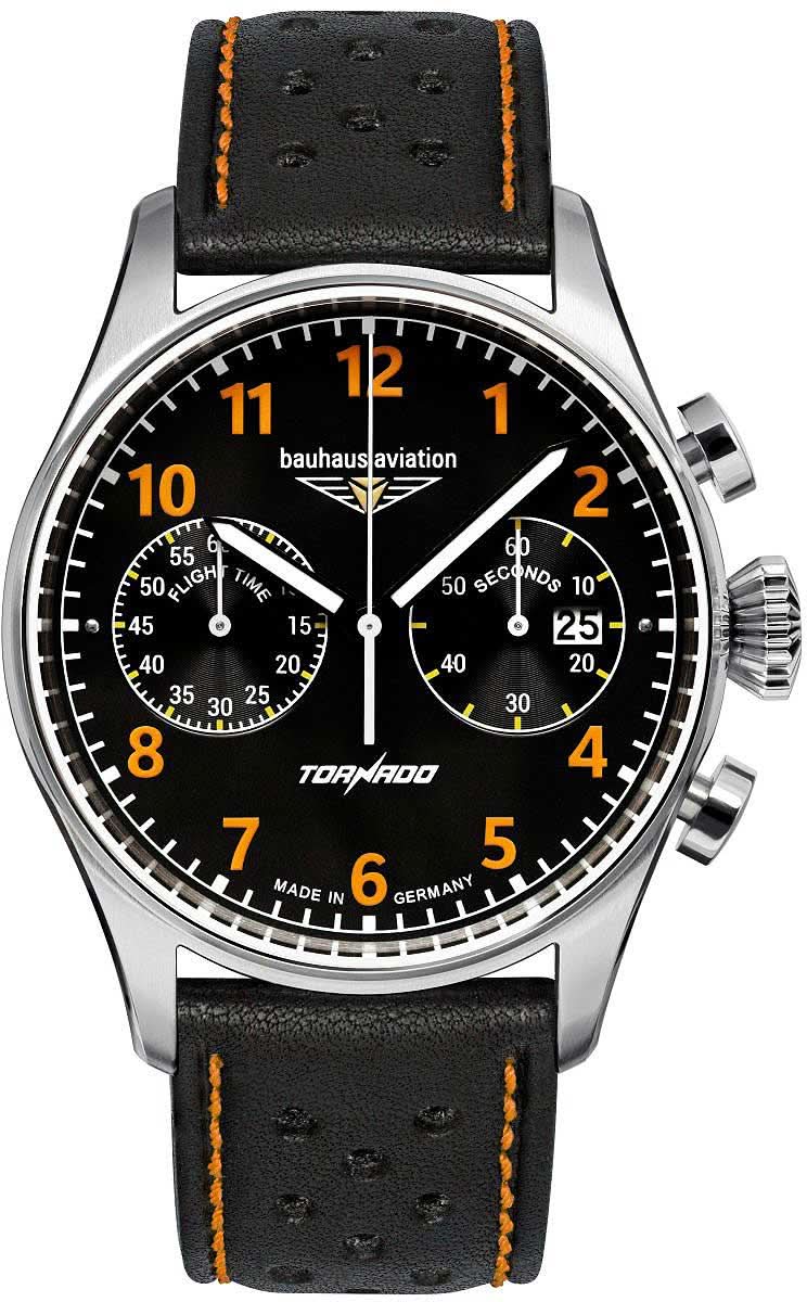 "Orologio da uomo Bauhaus Aviation 2770-5 • Design minimalista da aviatore • Made in Germany"