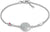 Bracciale in acciaio inossidabile con catena a maglie e ciondolo Tommy Hilfiger, con piccolo dettaglio a bandierina