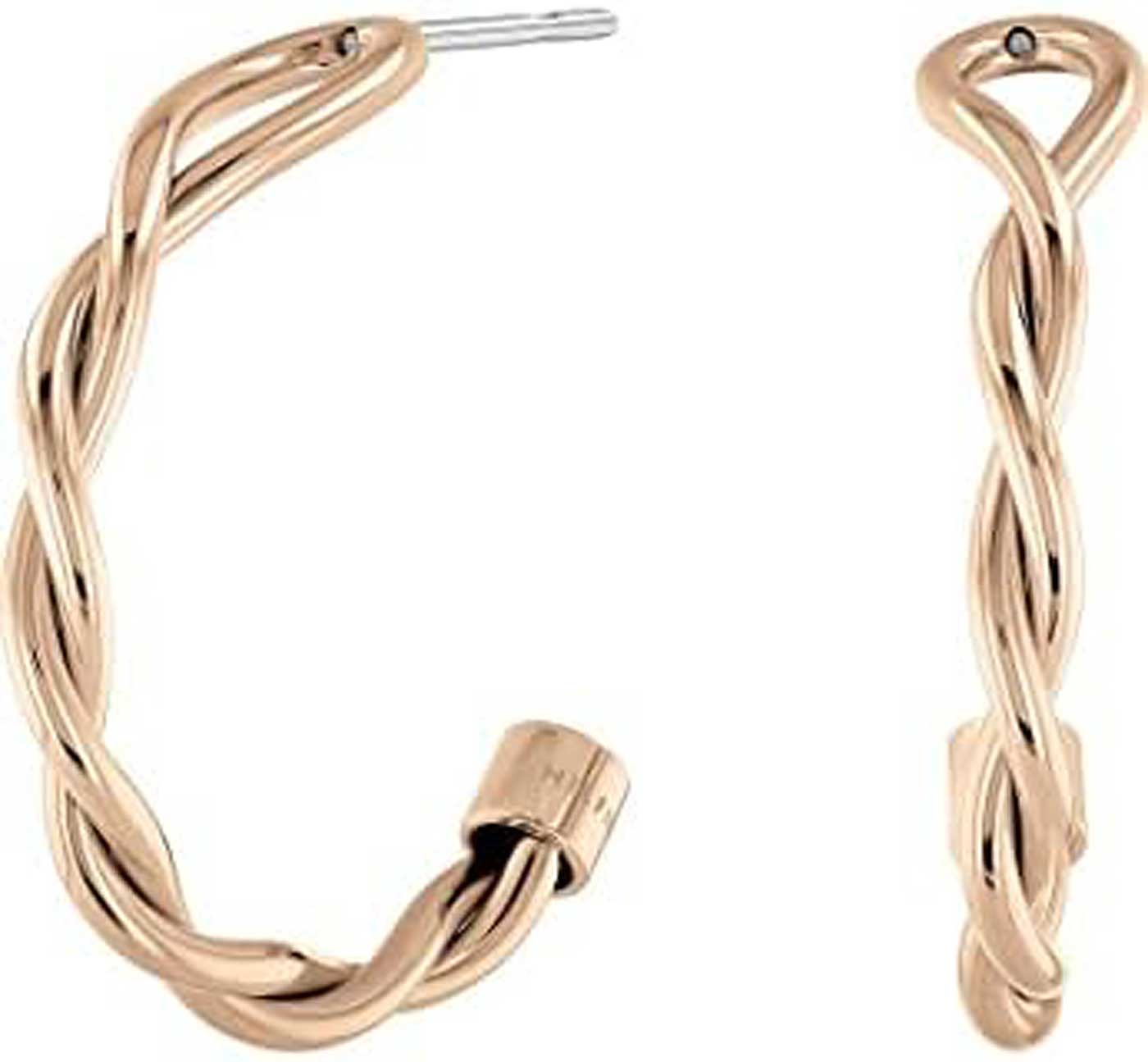 Orecchini a cerchio intrecciati in acciaio inossidabile - Tommy Hilfiger Modello: 2780732