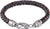 Bracciale in pelle Tommy Hilfiger con cinturino intrecciato e chiusura color argento