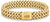Bracciale in acciaio inossidabile Tommy Hilfiger, bracciale a maglie color oro con chiusura a placca