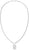Collana Tommy Hilfiger in acciaio inossidabile con catenina sottile e pendente rettangolare