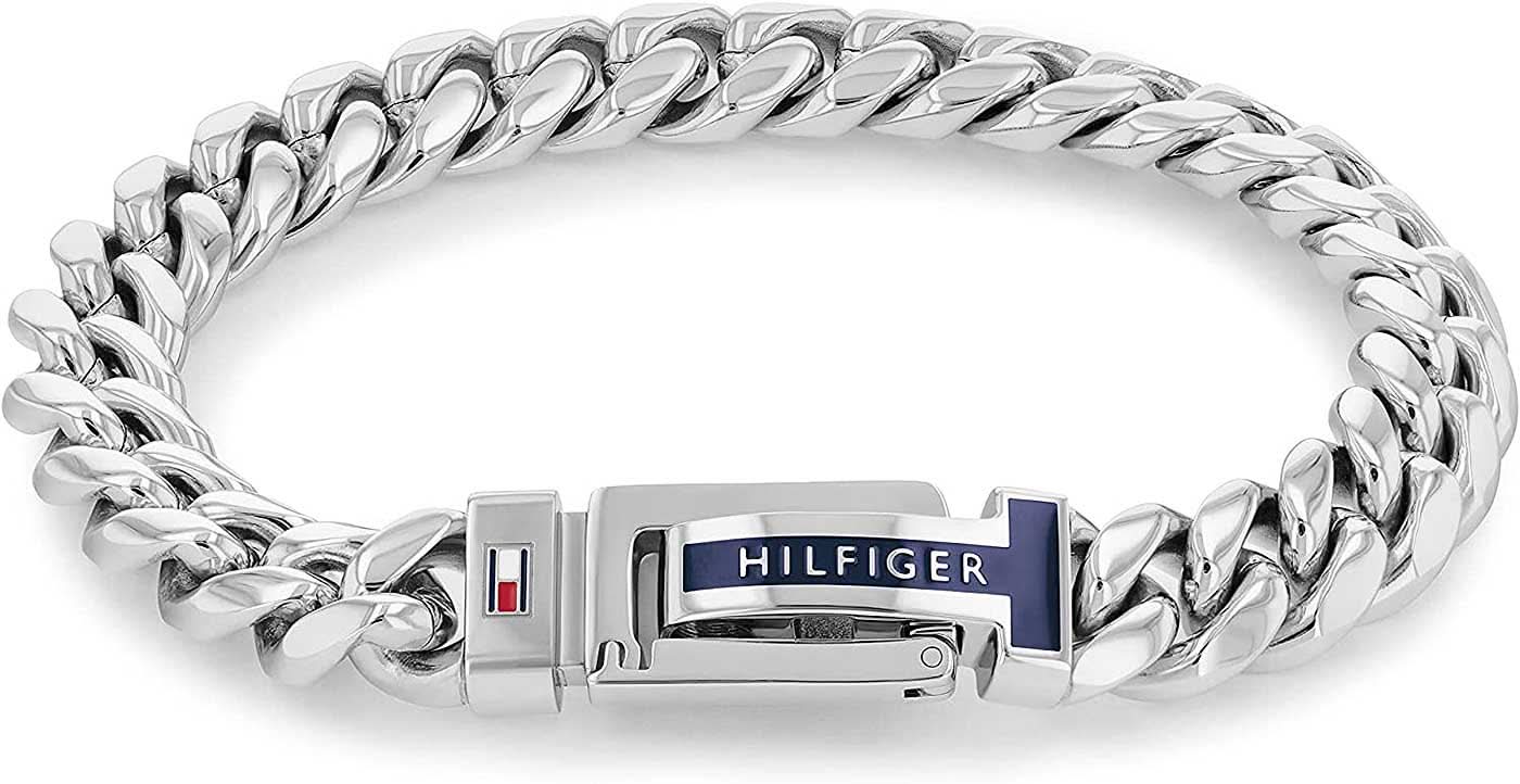 Bracciale in acciaio inossidabile a catena corazzata da uomo Tommy Hilfiger 2790433