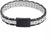 Bracciale in acciaio inossidabile argento/nero - Tommy Hilfiger Modello: 2790503