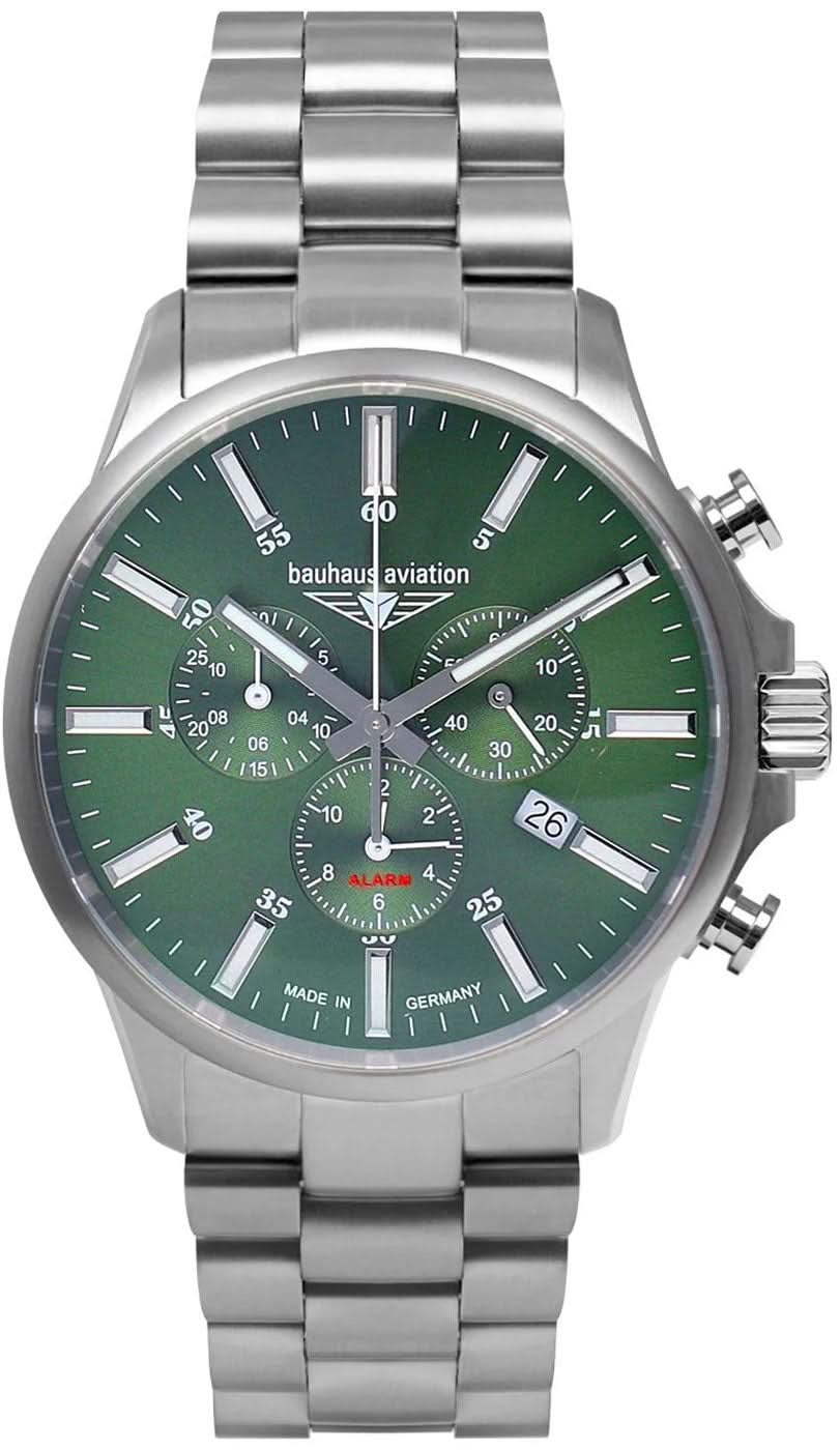 Orologio da uomo Bauhaus Aviation 2880M4 • Titanio e vetro zaffiro • Made in Germany