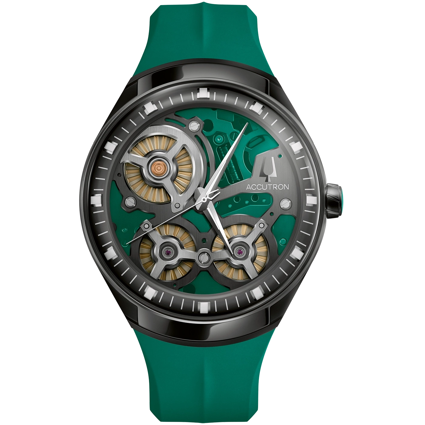 Bulova Accutron DNA 28A207 Herrenuhr Schwarz • Saphirglas • Limited Edition Casino