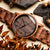 Holzkern Summer Evening Armbanduhr Nussbaum/Lapislazuli • Miyota Quarzwerk • Echtes Naturholz, Bild 9
