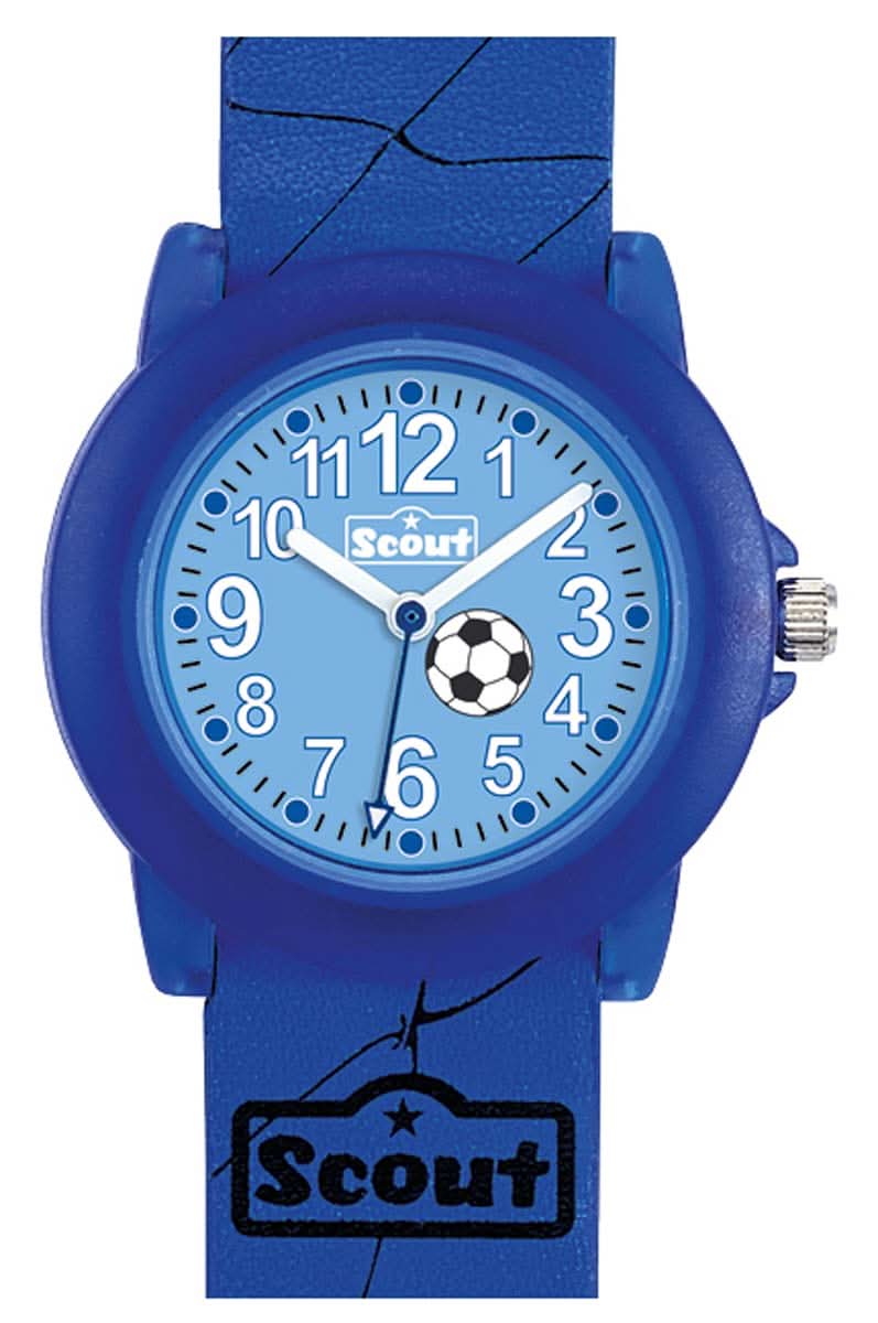Orologio Scout Crystal Calcio 305030 per Ragazzi • Orologio didattico • Robusto e impermeabile 5 Bar