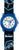 Orologio da bambino con cinturino blu e quadrante rotondo, numeri grandi, quadrante didattico