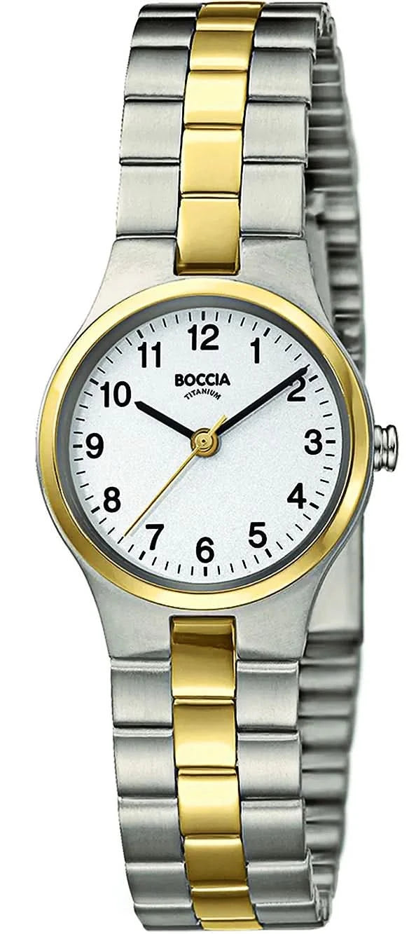 Boccia 3082-05 Orologio da donna • Titanio puro ipoallergenico • Estremamente leggero e robusto