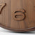 Cifre "6" per orologio da parete in legno come dettaglio in legno con lancetta nera