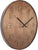 Orologio da parete in legno con numeri in legno, lancette nere e scritta NEXTIME incassata