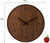 Orologio da parete rotondo in legno con numeri romani in legno e indicatori di misura 53 cm