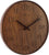 Orologio da parete rotondo in legno con numeri romani in legno, lancette nere e logo NEXTIME