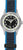 Orologio per bambini con cassa in acciaio inossidabile, quadrante nero e cinturino in tessuto blu con chiusura in velcro