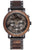 Holzkern Askja Herrenuhr Chronograph Walnuss/Marmor • Seiko VD53 Quarzwerk • Echtmarmor-Zifferblatt