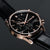 Holzkern Relational Herren Chronograph • Echter Schwarzer Marmor • Mineralglas, Bild 3