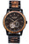 Holzkern San Francisco Herren Automatikuhr Schwarz • Zebranoholz & Ahornholz • Miyota Automatikwerk