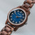 Holzkern Nightbird Herrenuhr Walnuss/Blau • Automatikwerk • Saphirglas, Bild 2