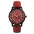 Holzkern Fire Nation Armbanduhr Padouk/Rot • Miyota Quarzwerk • Avatar Four Nations Collection