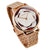 Holzkern Rosetta Damen Armbanduhr Roségold • Miyota-GL24 Quarzwerk • Echtes Perlmutt & Jaspis