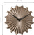 Orologio da parete effetto conchiglia, metallo color oro, Ø 40 cm