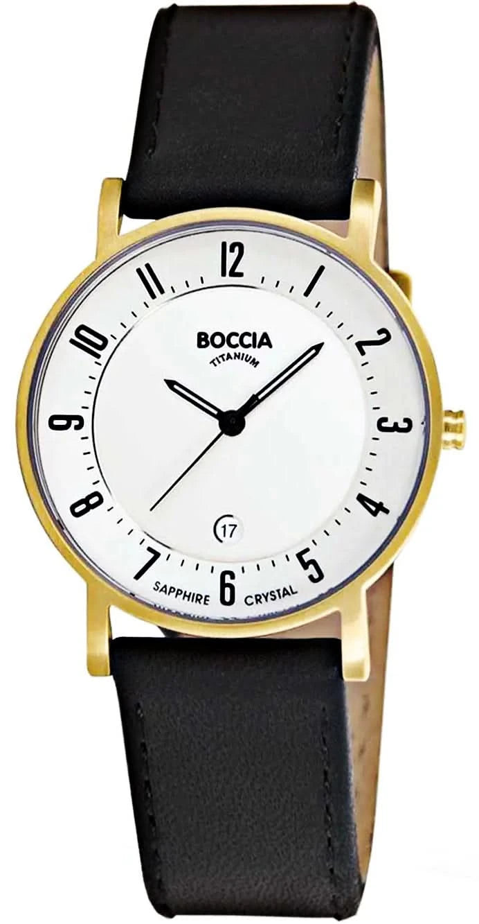 Boccia 3296-03 Orologio da donna • Titanio puro ipoallergenico • Vetro zaffiro