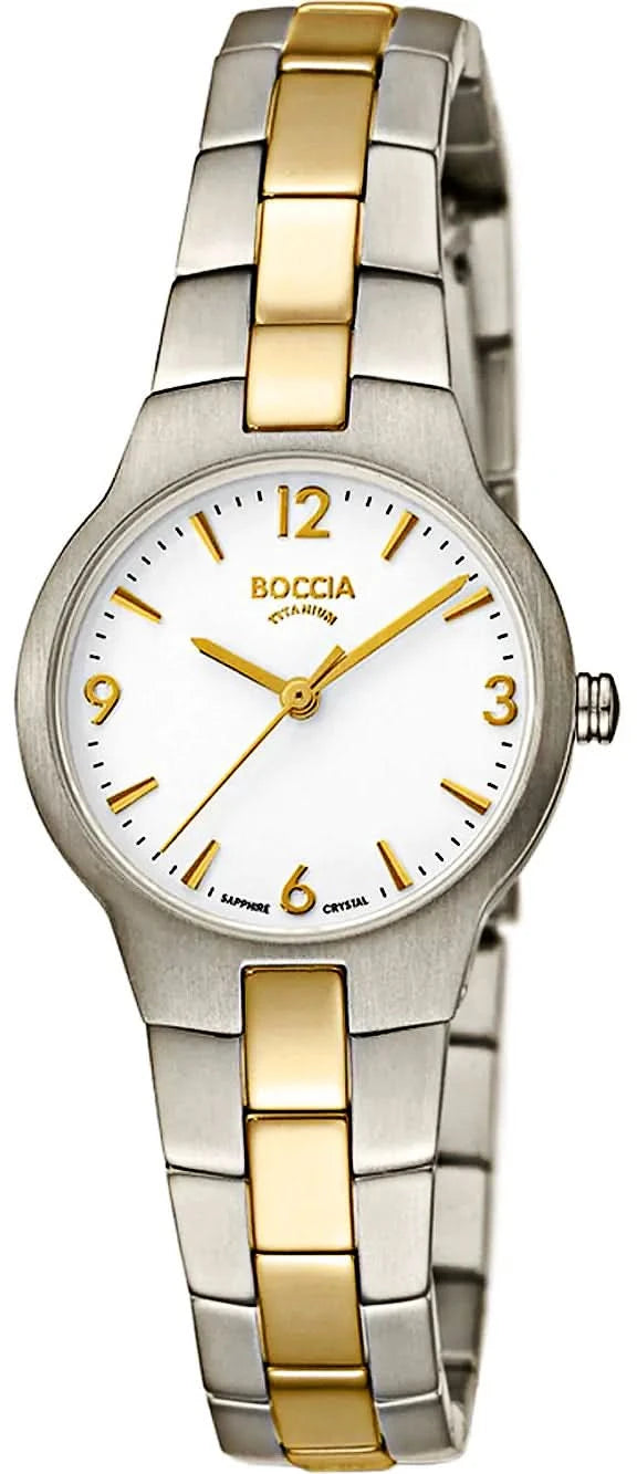 Orologio da donna Boccia 3312-02 • Titanio puro ipoallergenico • Vetro zaffiro