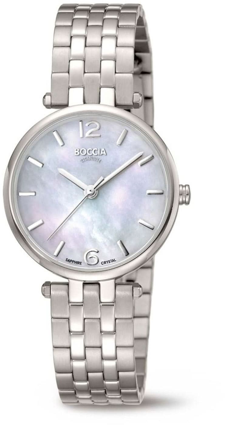 Orologio unisex con bracciale in acciaio inossidabile argentato, cassa rotonda e quadrante azzurro