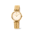 Boccia 3349-04 Damen Armbanduhr • Reintitan goldplattiert • Saphirglas