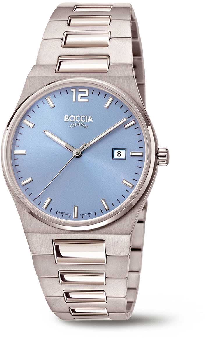 Orologio da uomo Boccia 3357-01 - Titanio puro - Vetro zaffiro