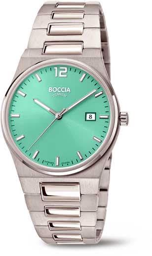 Orologio da uomo Boccia 3357-02 - Vetro zaffiro - Titanio puro