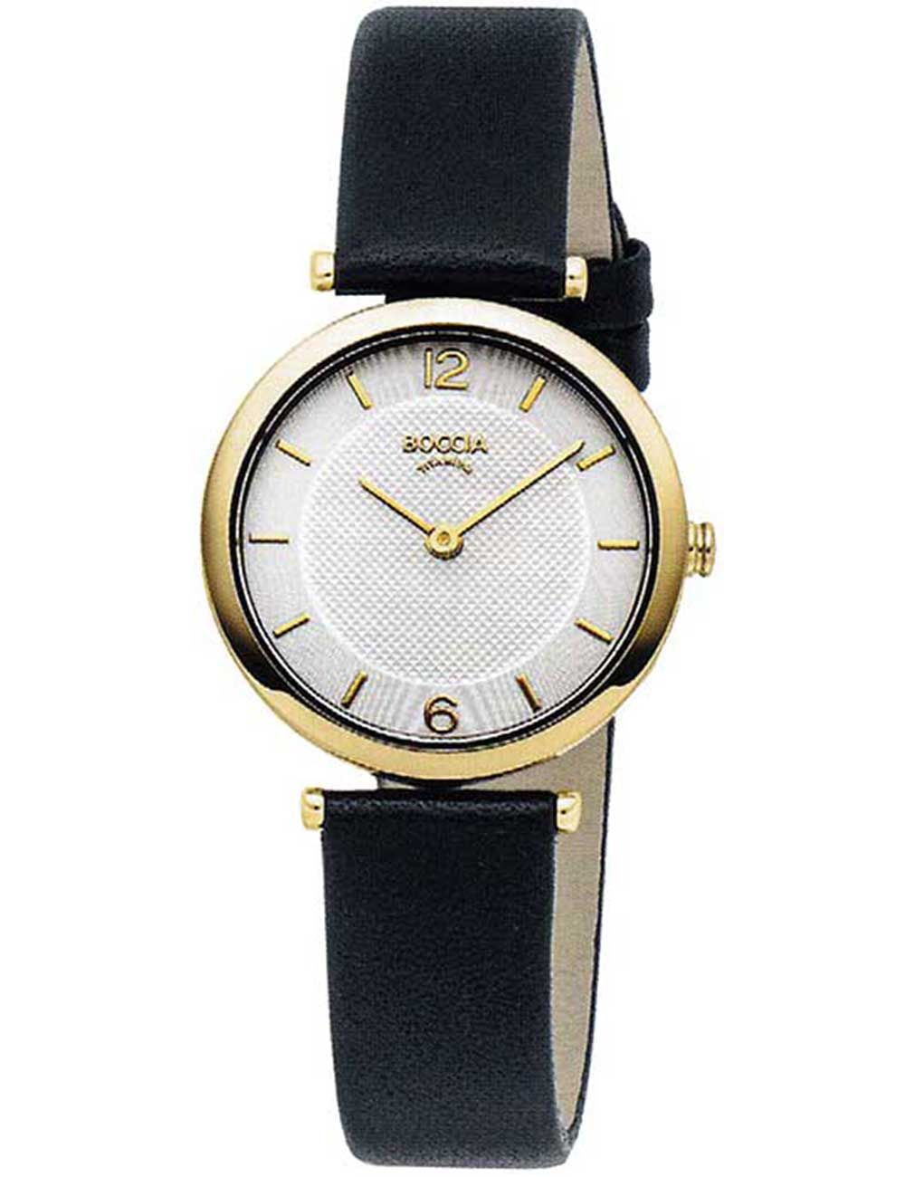 Boccia Dress 3362-02 Damen Armbanduhr Goldfarben • Titan-Gehäuse • Elegantes Quarzwerk