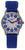 Orologio da bracciale Boccia con cinturino in silicone blu, quadrante rotondo con numeri arabi