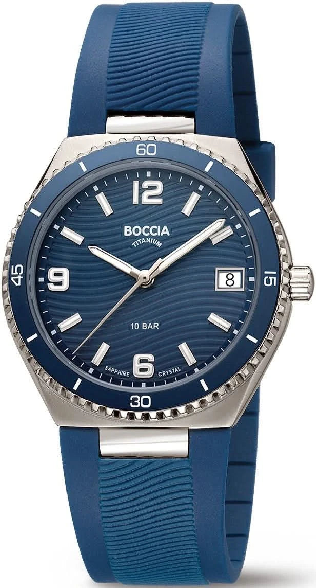 Orologio da donna Boccia 3375-02 • Titanio puro ipoallergenico • Vetro zaffiro • Ceramica