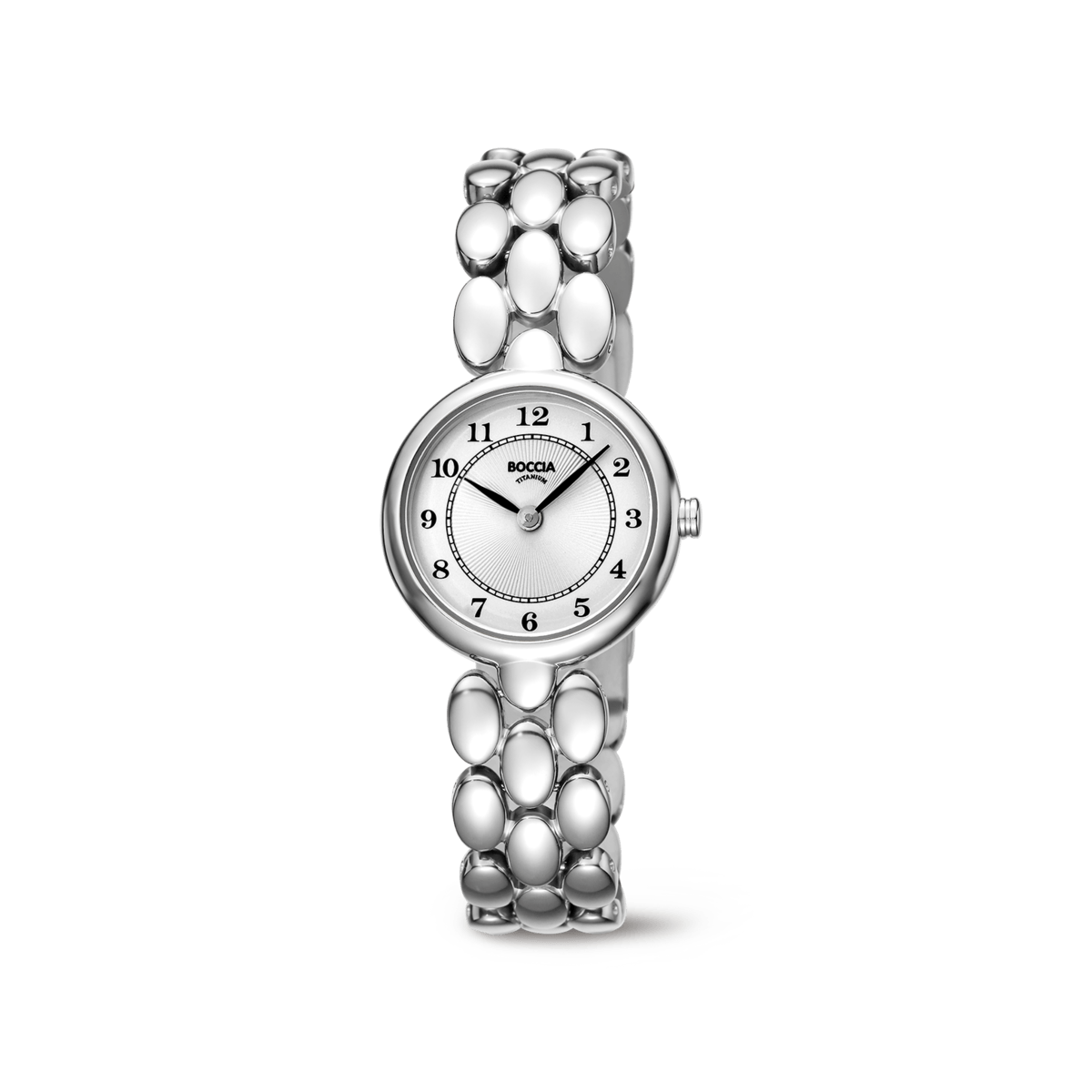 Boccia 3378-01 Damen Armbanduhr • Reintitan • 5 bar Wasserdicht