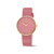 Boccia Trend 3387-03 Damen Armbanduhr Rot/Goldfarben • Saphirglas • Titan-Gehäuse goldplattiert