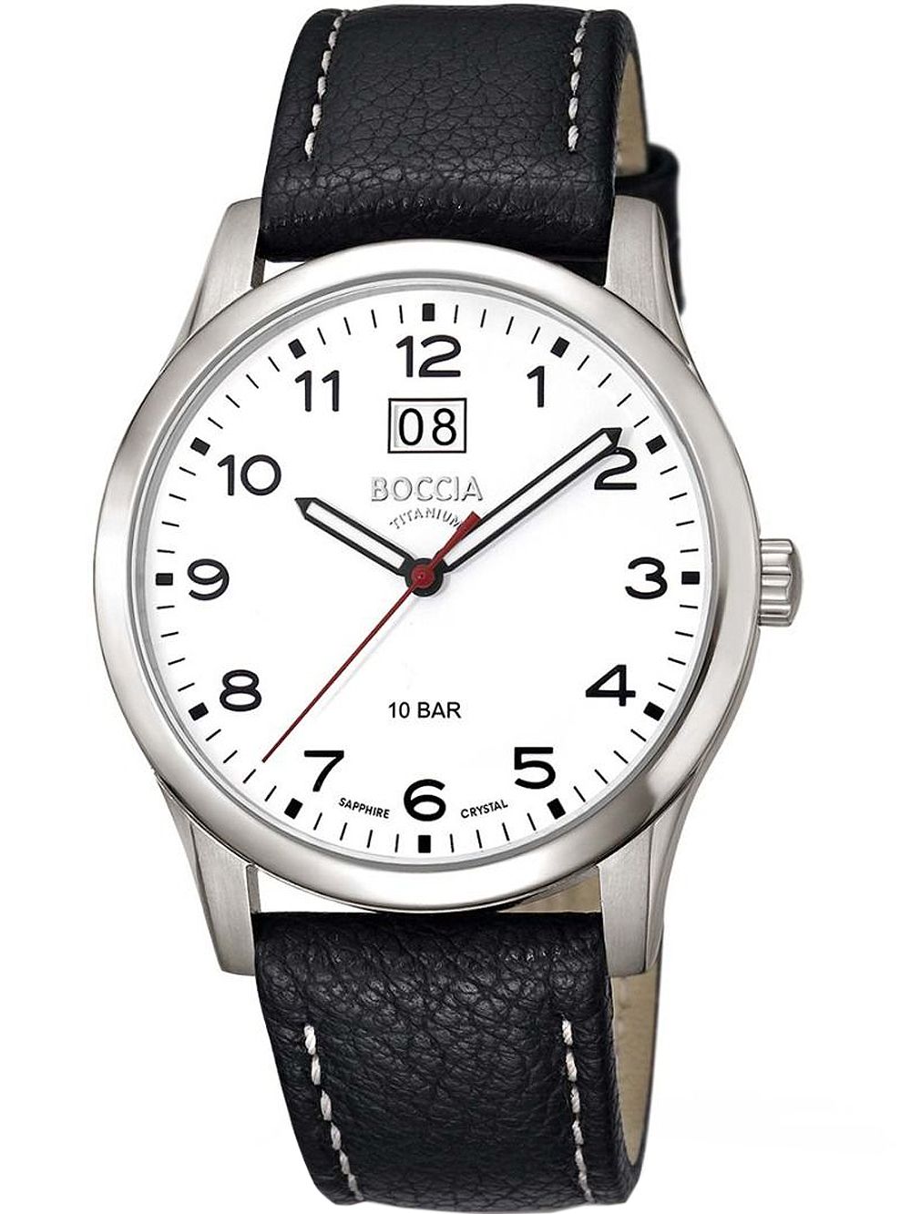 Boccia Titanium 3580-05 Herren Armbanduhr • Saphirglas • Titangehäuse