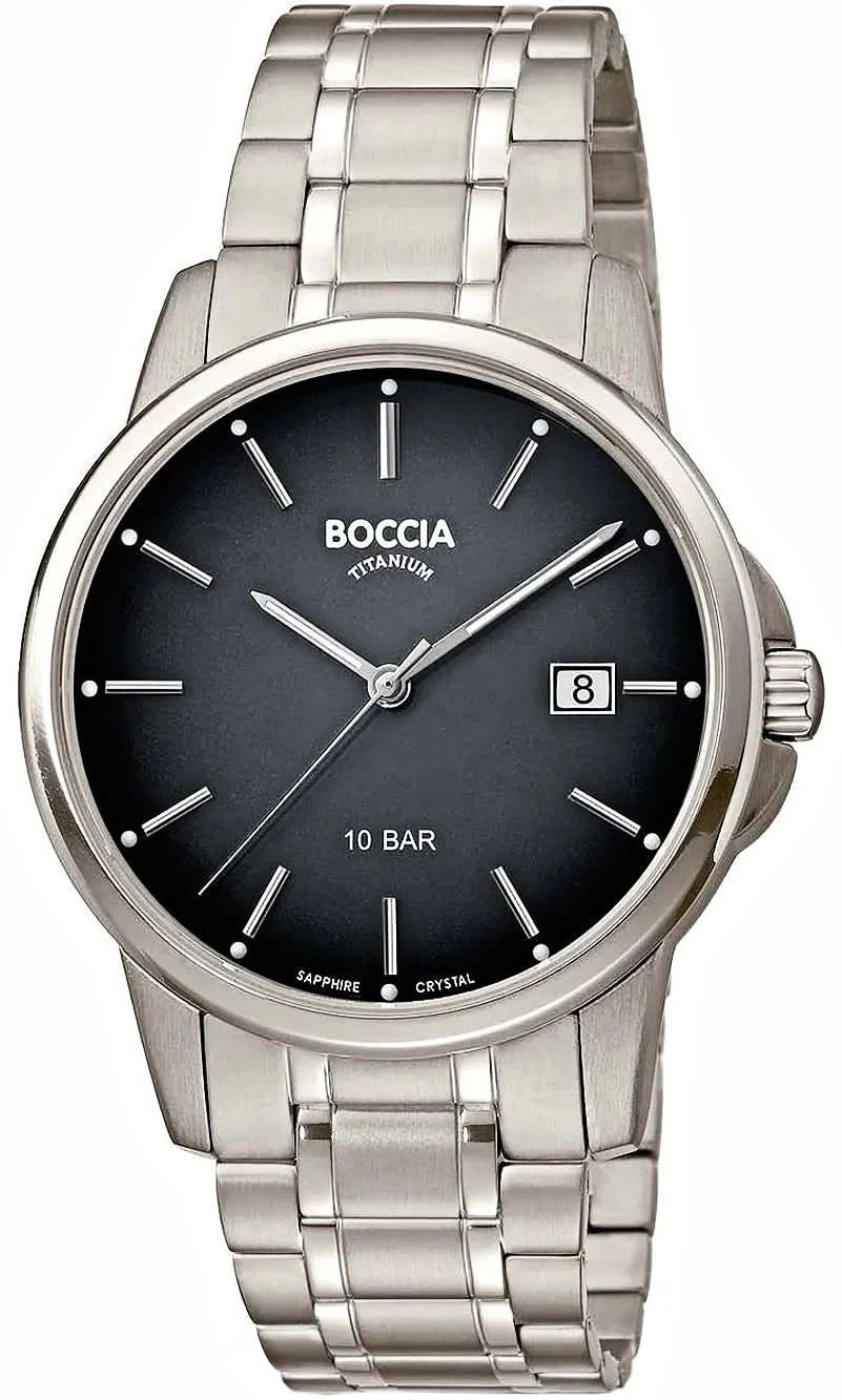 Orologio da uomo Boccia 3633-07 • Titanio puro • Vetro zaffiro