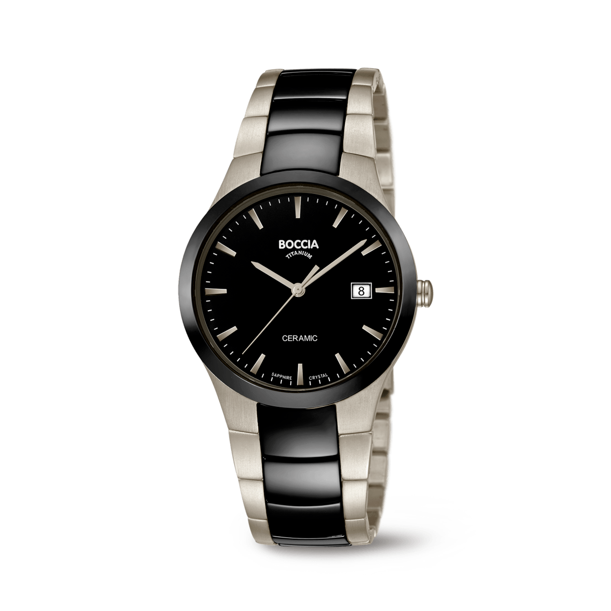 Boccia 3639-01 Herren Armbanduhr • Saphirglas • Keramik & Titan