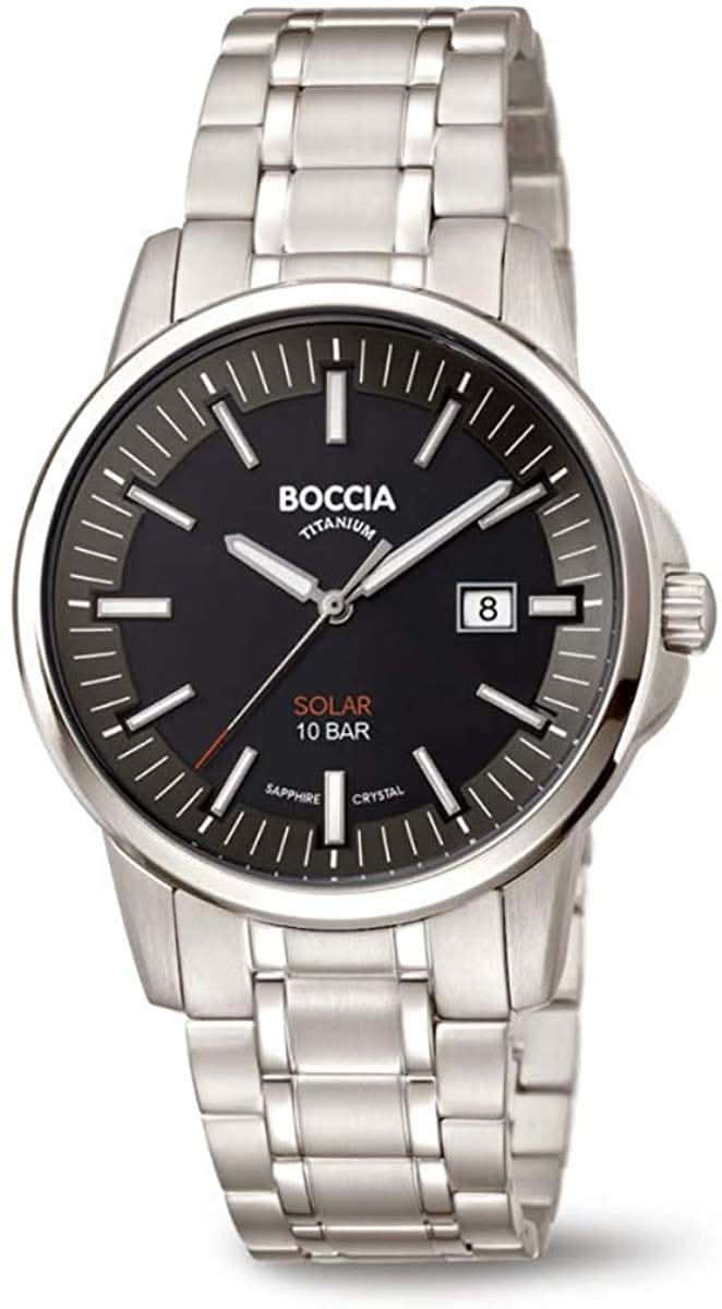 Orologio da uomo Boccia 3643-04 - Titanio puro - Vetro zaffiro