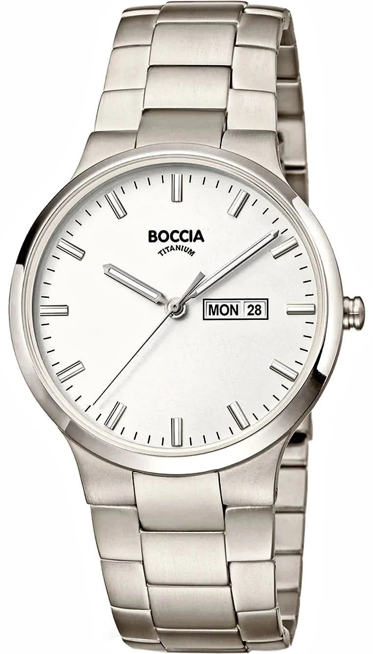 Orologio da uomo Boccia Titanium 3649-01 • Titanio puro • Vetro zaffiro