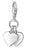 Charm a pendente due cuori - Argento Sterling 925