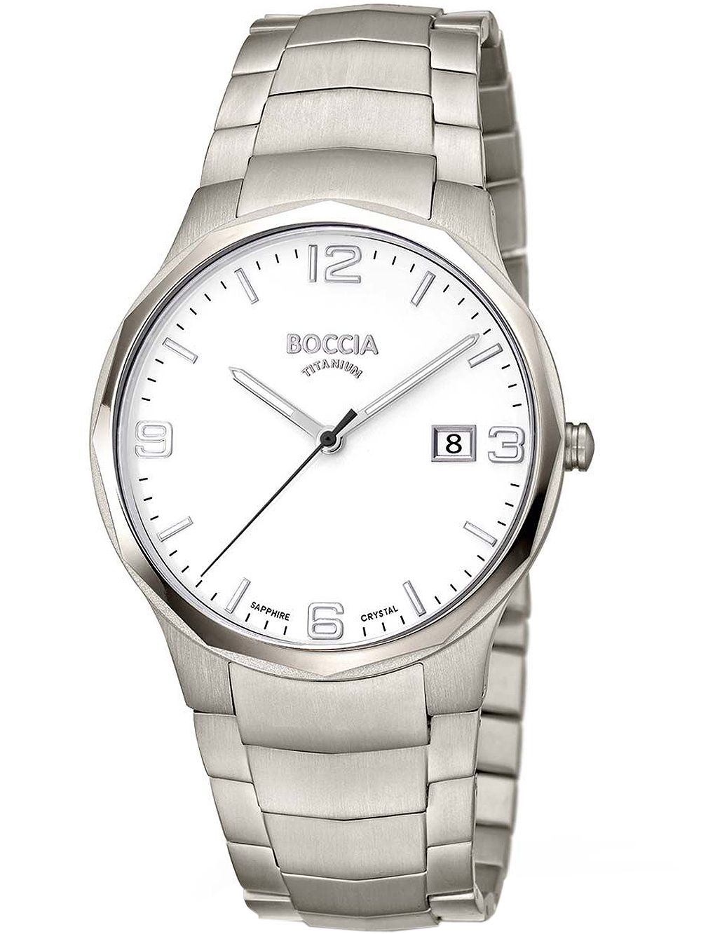 Boccia Titanium 3656-01 Herren Armbanduhr • Saphirglas • Titanarmband