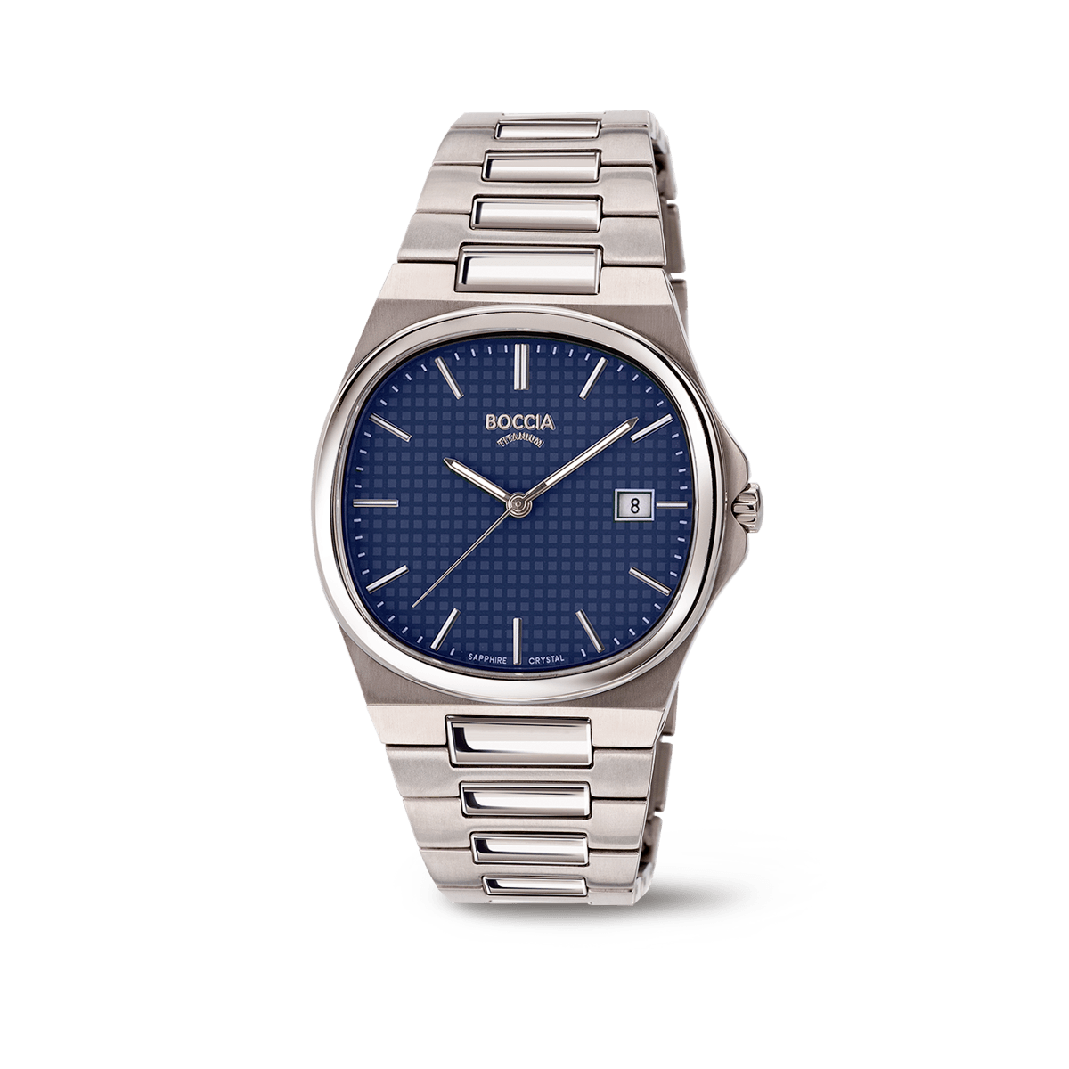 Boccia 3657-02 Herrenuhr Titanium • Saphirglas • Slim Reintitan