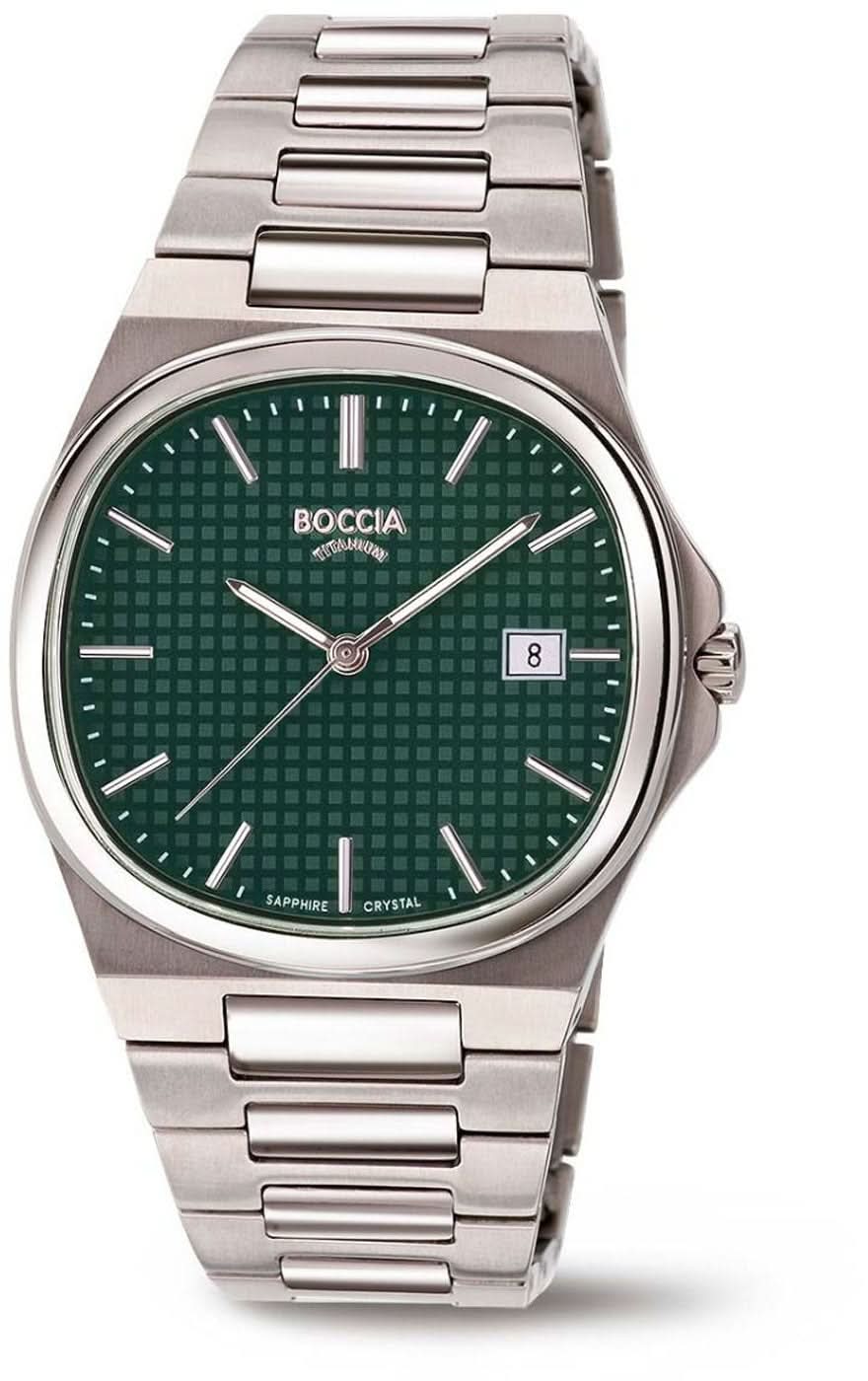 Orologio da uomo Boccia 3657-03 - Titanio puro - Vetro zaffiro